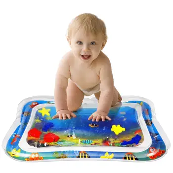 

Inflatable Tummy Time Premium Water mat Infants Toddlers is The Perfect Fun time Play Activity Center Baby's Stimulation Growth