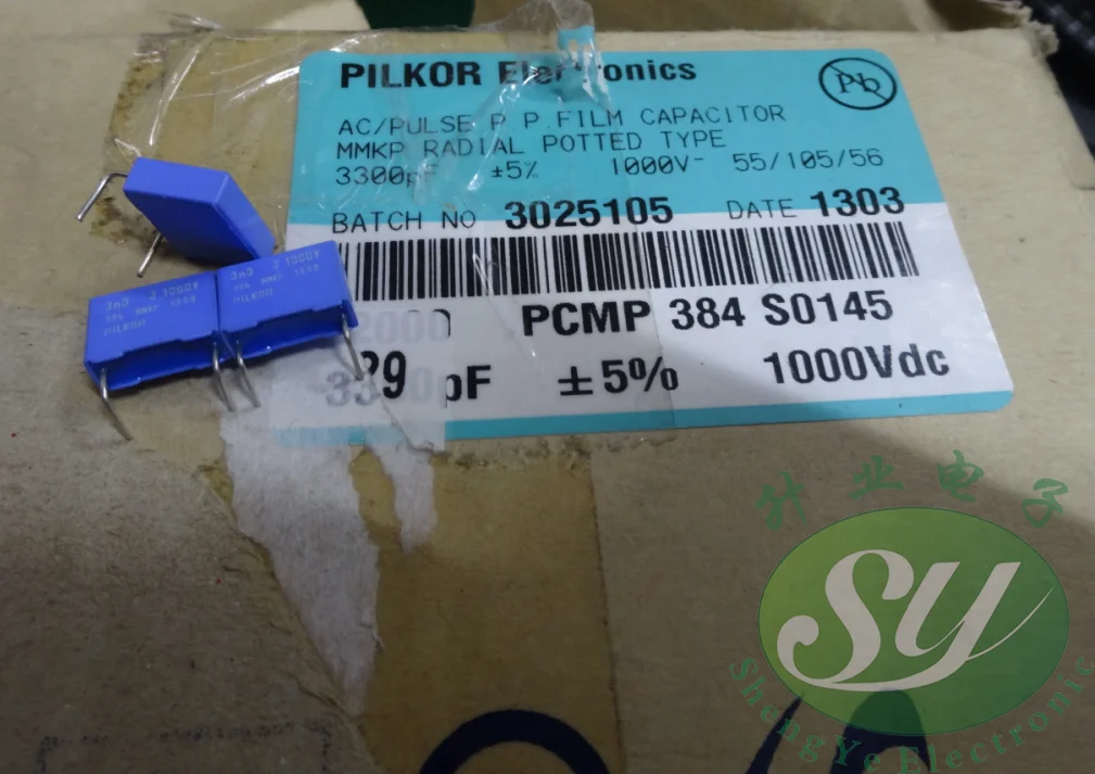 50 шт. PILKOR MKP 0,0033 мкФ/1000 V 3.3NF 3300pf 3 n3 332 пленочный конденсатор