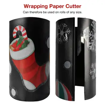 

New Sliding Wrapping Paper Cutter Christmas Gift Packaging Wrapping Paper Roll Cutter Cuts The Prefect Line Every Single Time