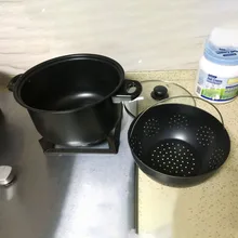 Новая многофункциональная Кастрюля со встроенным фильтром для воды с антипригарным многогранным фильтром с простой блокировкой