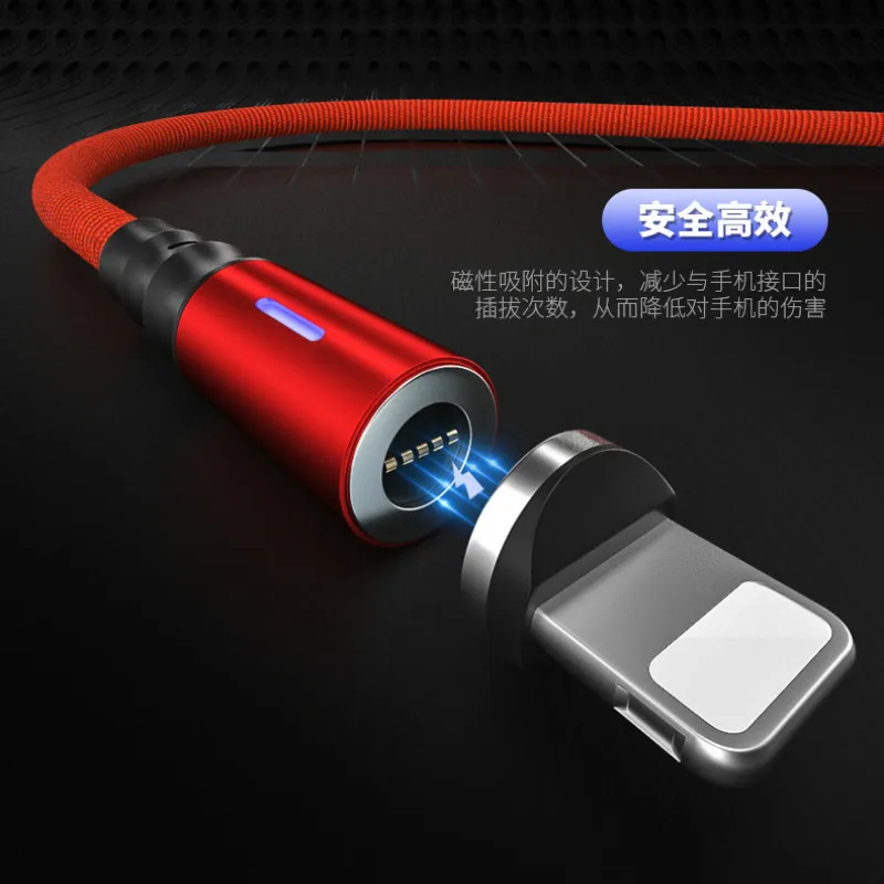 Bozhu Micro USB Магнитный кабель быстрое зарядное устройство магнит Тип C провод для быстрого заряда 1,2 м Android мобильный телефон планшет светодиодный шнур данных
