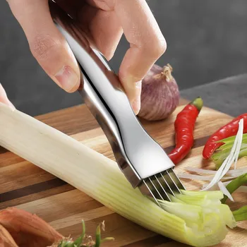 

Kitchen Cutting Onion Chopped Green Onion Knife Cutting Onions Artifact Garlic Sprout Shredded Green Onion Shred Silk The Knife