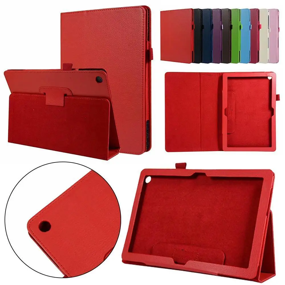 

For Huawei MediaPad M5 lite Tablet Case T5 10 10.1 inch Honor Smart Cover Flip Stand Case HDL-W09 8.0 PU Leather Sleep Wake Up