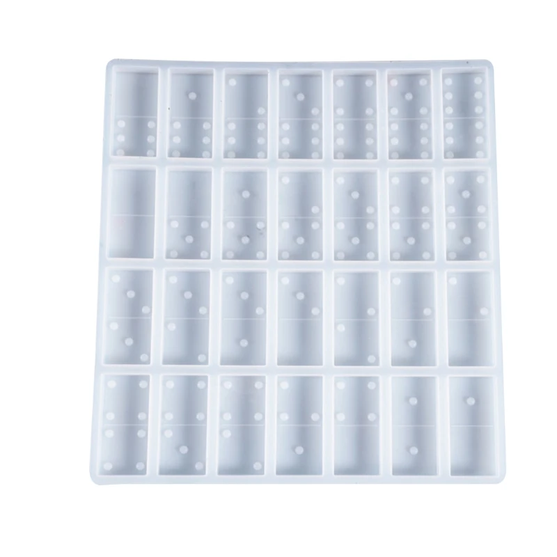 

Crystal Epoxy Resin Game Mold DIY Making Tools Dominoes Casting Silicone Mould
