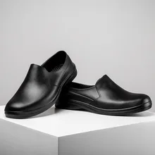 Обувь для шеф-повара на кухне; мужские сандалии; повседневная обувь без шнуровки для отеля, ресторана; Мужская обувь для повара; нескользящие сандалии; Мужская Рабочая обувь