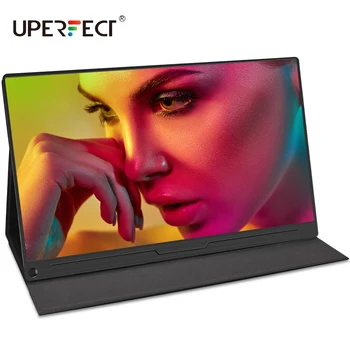 

UPERFECT 4K Portable Monitor for Laptop 15.6inch IPS UHD Display Widescreen Backlit LCD Mobile Display with Smart Case For Game