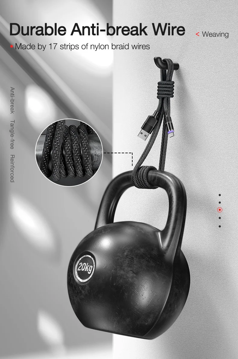 5A Super fast charge QC4.0 Magnetic Cable USB C Charging (12)