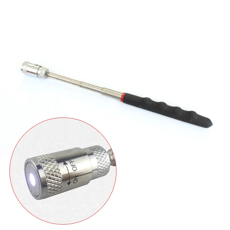 

Mini Neodymium Imanes LED Pick Up Stick Telescopic Magnetic Tools for Picking Nuts Bolts AC889