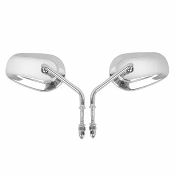 

1 Pair Rearview mirror Chrome Motorcycle Classic Left+right Portable New