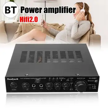 

CLAITE AV-299BT 200W HIFI bluetooth Stereo Power Amplifier Remote Control USB FM Mic Input