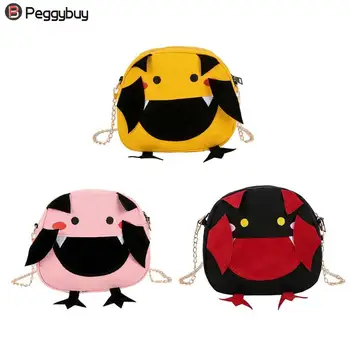 

Girl Kids Cute Cartoon Canvas Bags Messenger Bag Crossbody Bags Women Casual Purse Chain Mini Shoulder Handbag