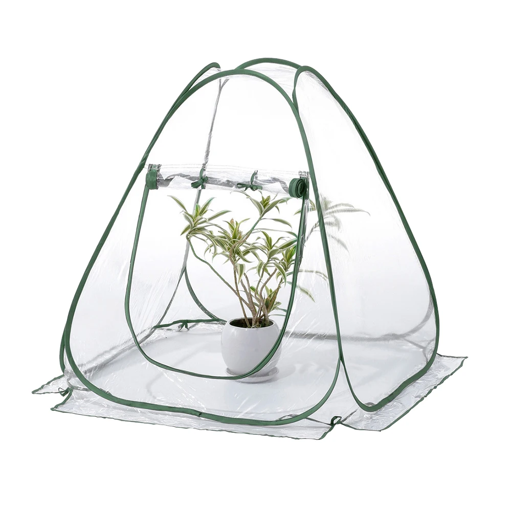 PVC Portable Foldable Mini Garden Greenhouse Cover Flower House Planting Insect-Proof Bird Cover for Outdoor Protection garden greenhouse cover