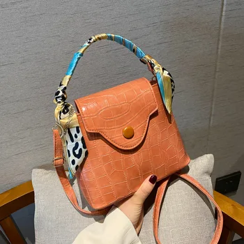 

Stone Pattern Shoulder Bags For Women 2020 PU Leather Crossbody Bucket Bags Solid Color Female Travel Messenger HandBag Women
