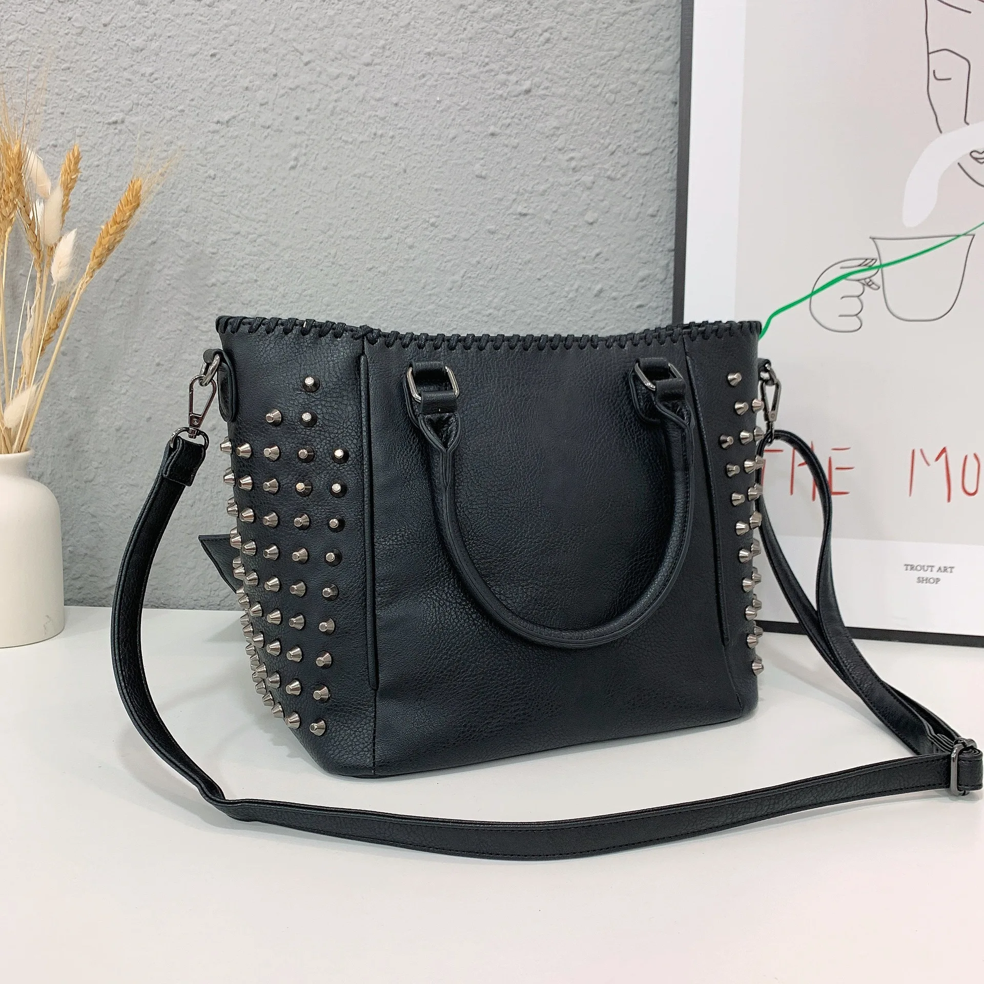 studded handbag | Style, Fashion, Studded handbag