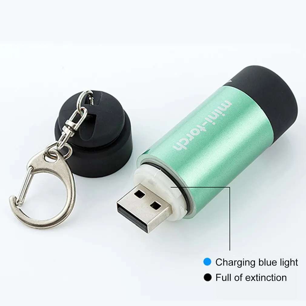 Карманный водонепроницаемый USB мини флэш-светильник s ручной светодиодный светильник супер яркий Карманный рабочий светильник для аварийного кемпинга