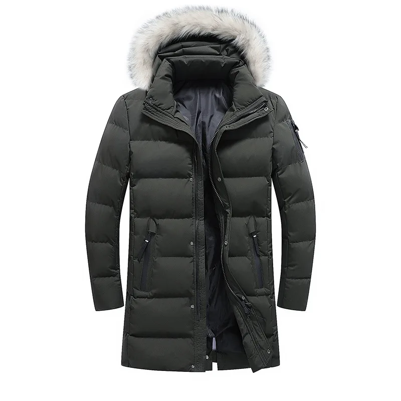 

-30 C FIT Plus Thick Velvet Down & Parka Coat 6XL 7XL 8XL 9XL 2019 Brand Keep Warm Winter Jacket Men's Windbreaker