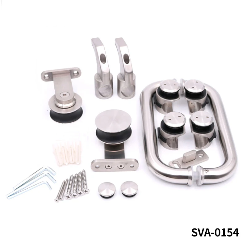 

1 set Stainless Steel Electroplated Shower Door Roller Bearing Shower Door Accessories Shower Cabin Room For Sliding Glass Door