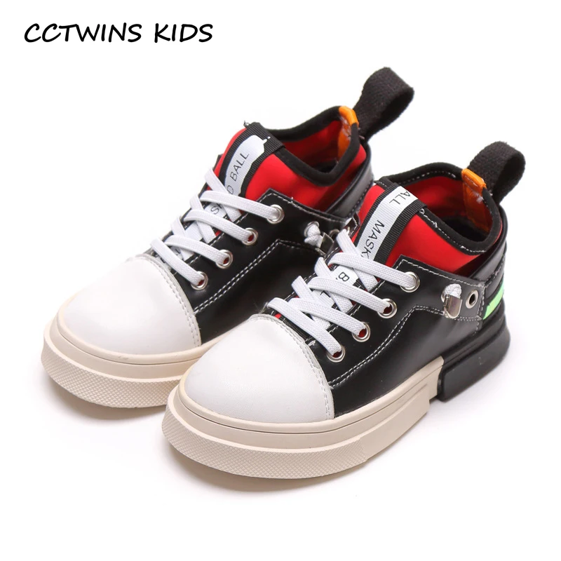 

CCTWINS Kids Shoes 2019 Autumn Fashion Boys High Top Black Shoe Girls Casual Sport Sneakers for Children Running Trainers FH2547