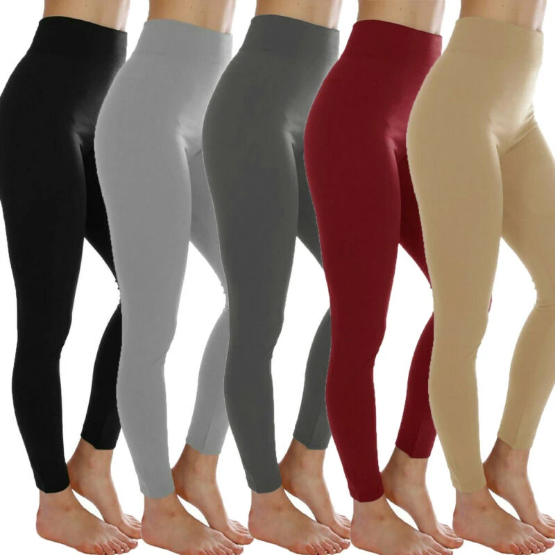 thermal leggings High Waist Fitness Leggings Women Workout Yaga Running Push Up Solid Sheer Black Red Nude Khaki Brown Ladies Womens Legging tights for women