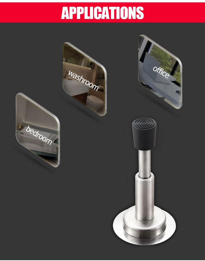 porta mudo, amortecedor de parede sem perfurador,