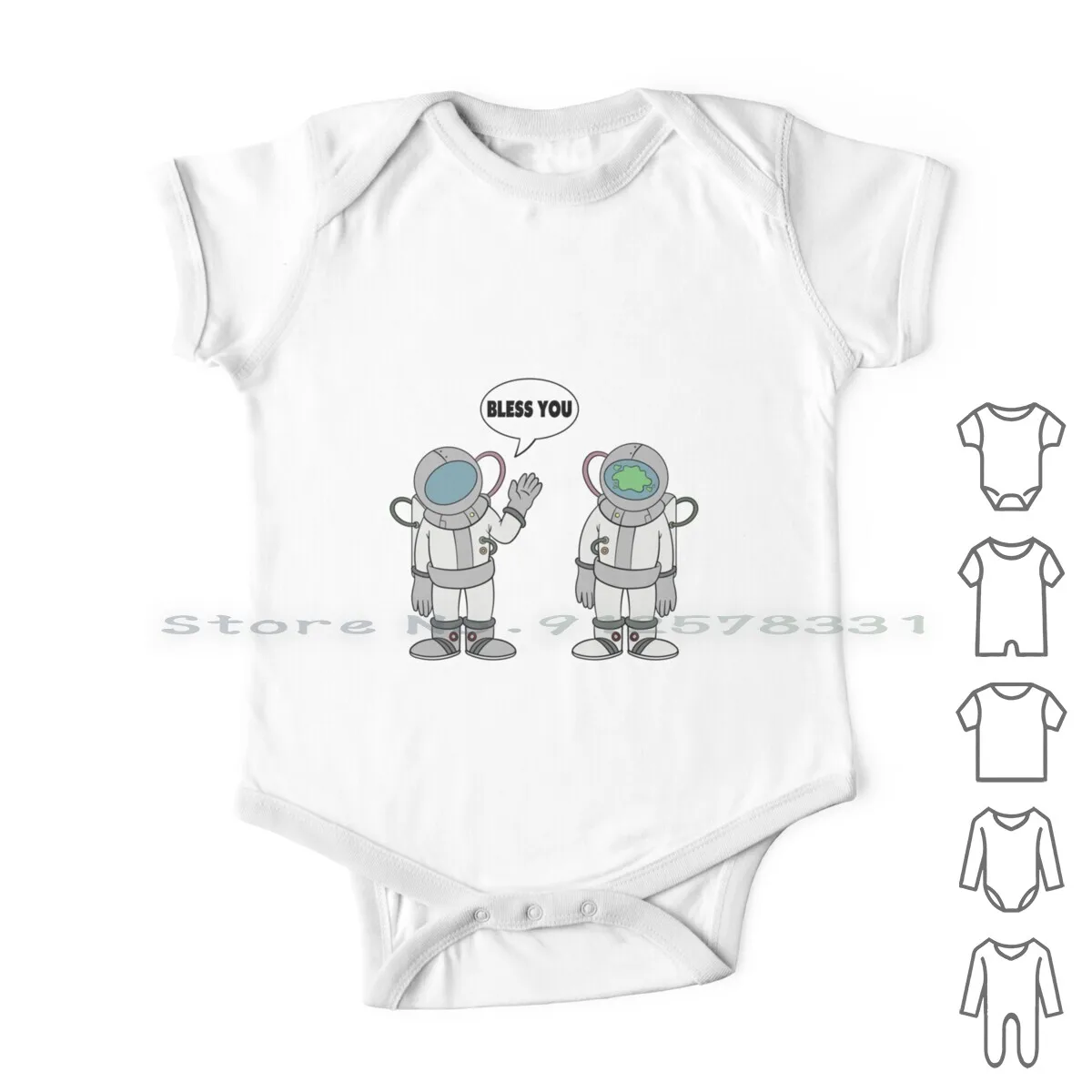 Astronauta Bless You Spaceman Space Cosmic Neonato Vestiti Pagliaccetti Tute Di Cotone Astronauta Moon Spaceman Science Rocket
