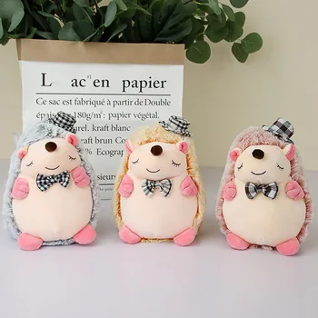 

20cm jungle animal series plush toy Cute little hedgehog doll catcher doll gentleman hedgehog plush toy children gift gxwj