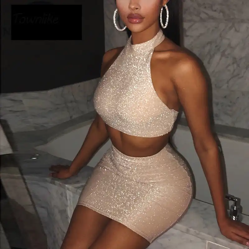 saia com brilho na frente