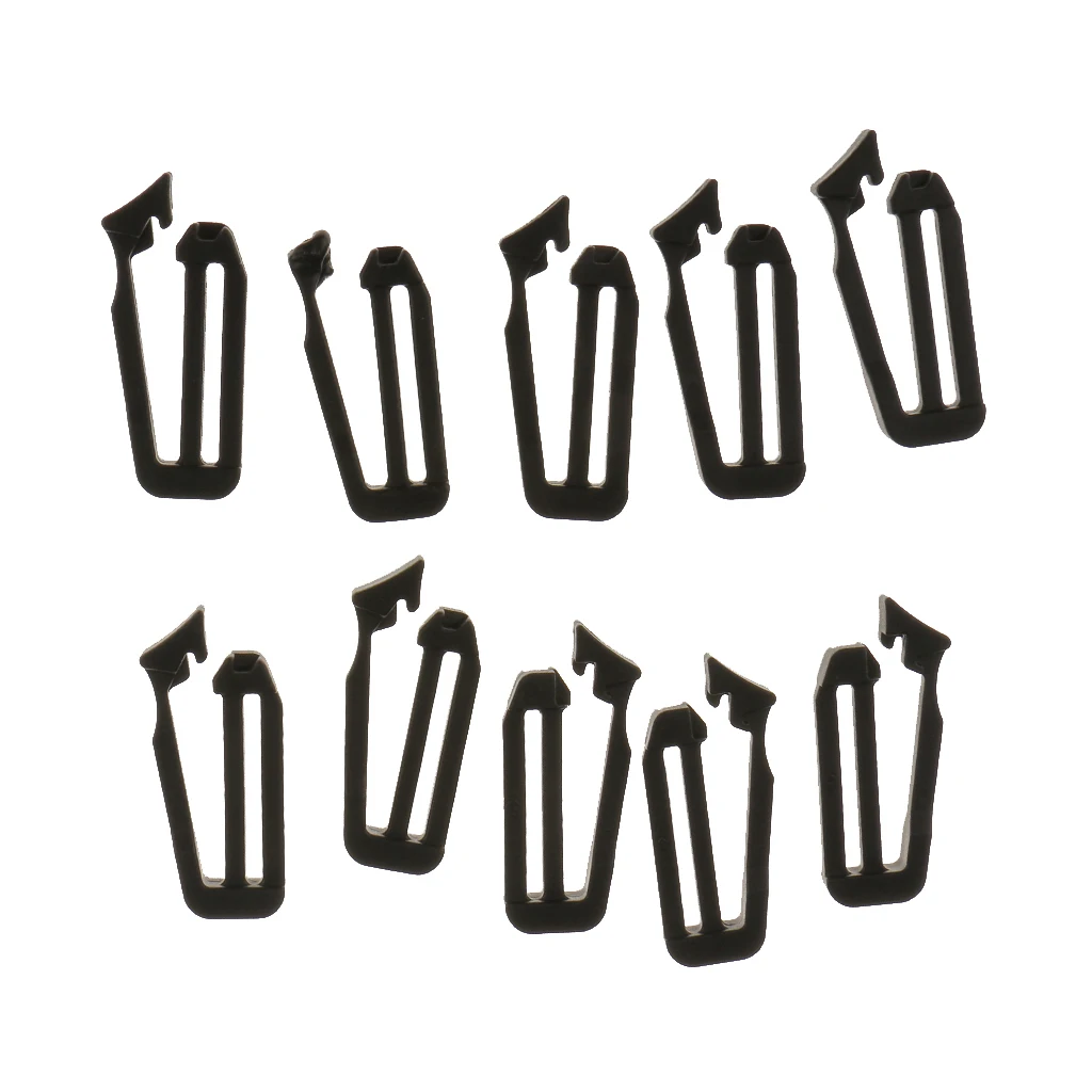 10pcs 25mm Plastic  Molle Strap Backpack Bag Web Connecting Buckle Clip