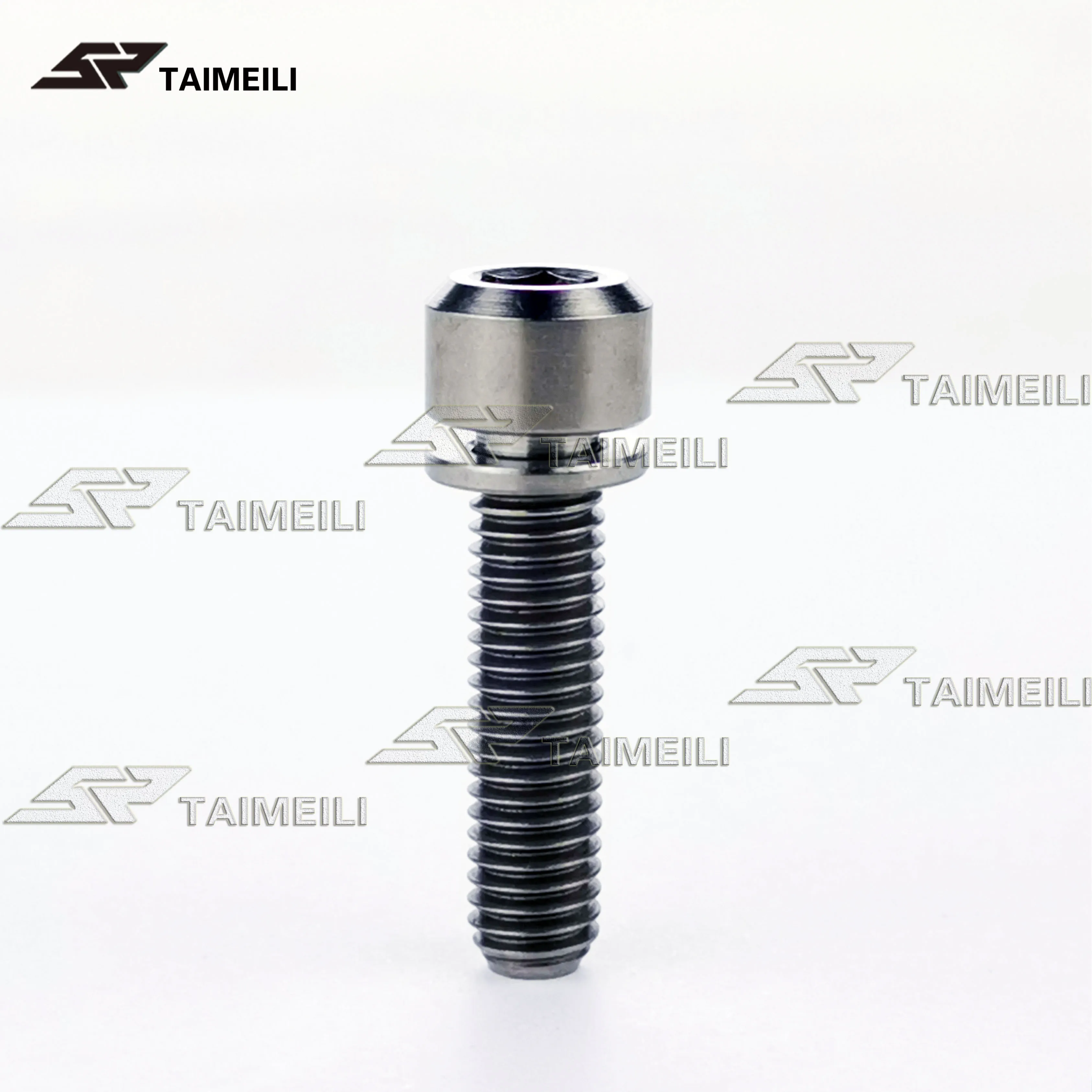 Серебристый Титановые винты M5x16mm M5x18mm M5x20mm цилиндрическая головка без линяющих шайб крепежные винты для велосипеда - Цвет: Серебристый