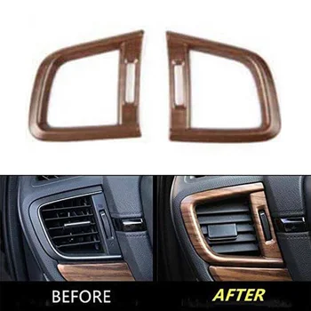 

2pcs Decoration Cover Peach Air Vent Outlet Cover For Honda CRV CR-V 17-19 2PCS