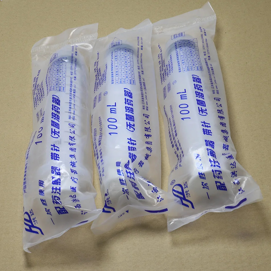 Chinese packaging 1 шт. 100 мл 100cc шприц с фиксатором с острым наконечник для хранения шнеков обжимной герметичный автомобильный дозатор клеи - Цвет: Chinese packaging