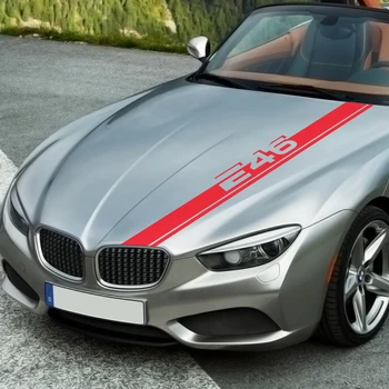 

For BMW E46 M3 318i 320d 325i 330ci M43TU N42 N46 M54 3.0 Coupe BENZYNA Car Accessories Car Hood Sticker Bonnet Vinyl Film Decal