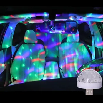 

Car USB LED Light Mini Colorful Light Atmosphere Lamp for Peugeot RCZ 206 207 208 301 307 308 406 407 408 508 2008 3008 4008