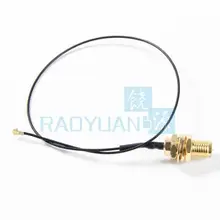 New 2Pcs U.FL IPEX MHF4 to RP-SMA 0.81mm RF Pigtail Cable Antenna for NGFF/M.2 7260NGW 8260NGW 8265NGW WiFi Wireless router