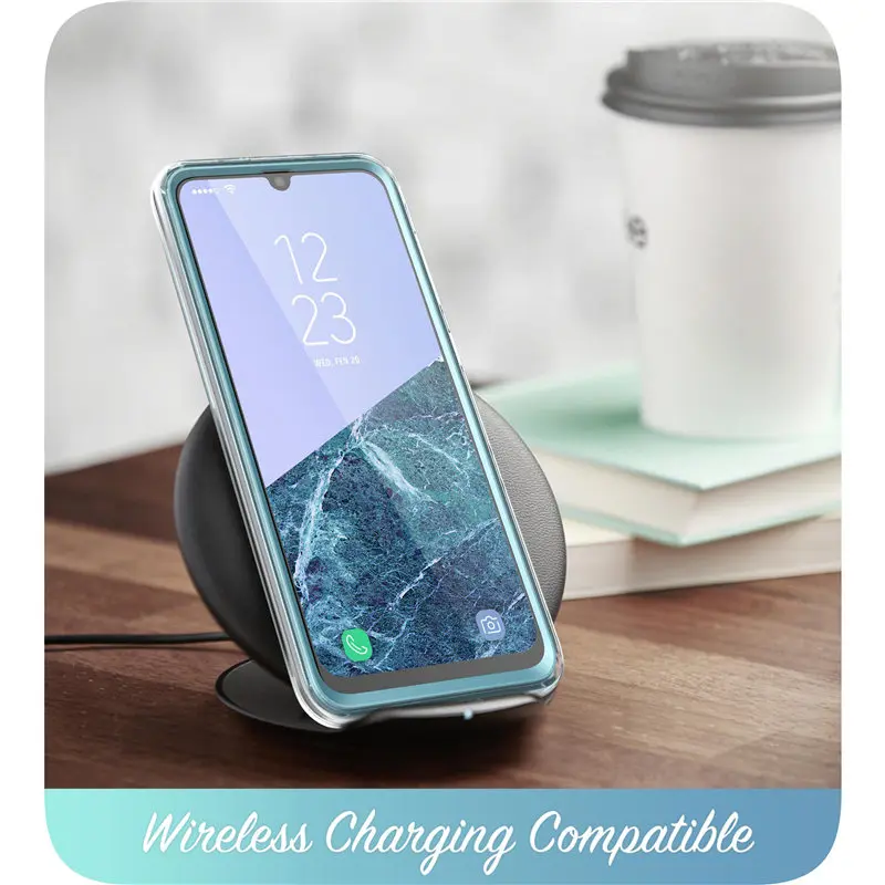 Чехол для Samsung Galaxy A50/A50s (2019) полноразмерный блестящий Мраморный бампер i Blason Cosmo со