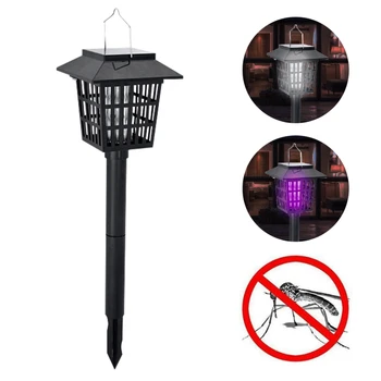 

2 in 1 Solar Powered Mosquito Killer Lamps Pest Bug Insect Killer Lamp Zapper Night Light Outdoor Garden Lawn Mosquito Repellent