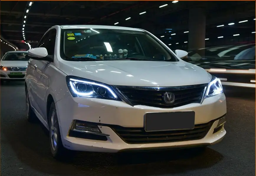 2019y автомобильный bupmer головной свет для ChangAn V7 фары ChangAn автомобильные аксессуары светодиодный DRL HID ксенон, противотуманная фара для ChangAn V7