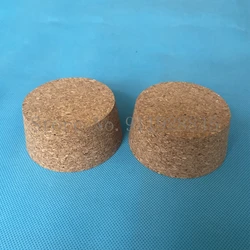 3pcs big size DIA 51mm to 83mm Wood Cork Lab Test Tube Plug Essential Oil Pudding Small Glass Bottle Stopper Lid Customized