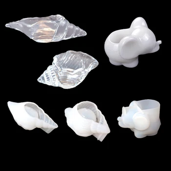 

Conch Storage Box Tools elephant shape Case Resin Molds Silicone Epoxy Tools