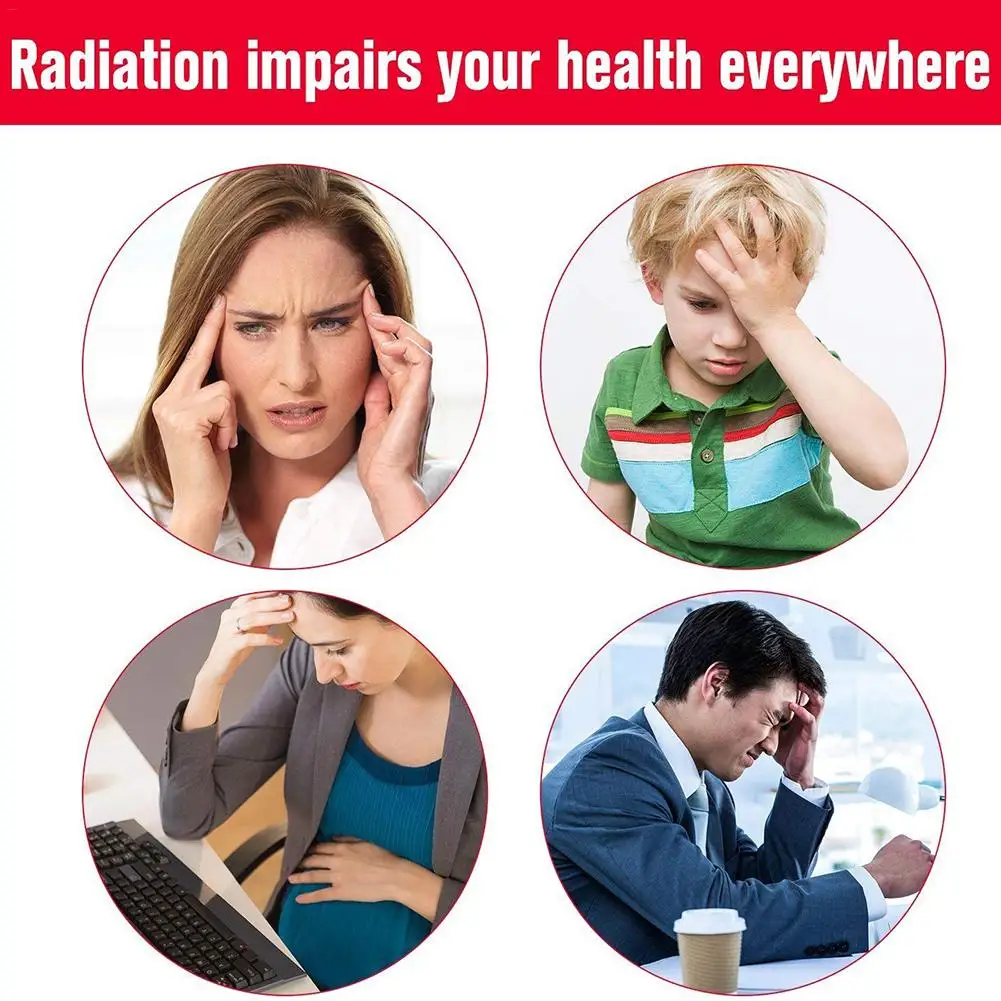 Anti Radiation Protector Sticker Negative Ions EMF Blocker For Mobile Phones Laptop