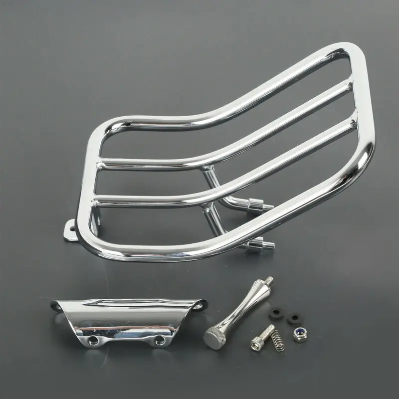 Мотоцикл багажник на заднее крыло для Harley Touring Road King FLHR 1997 2008 черный/хром|Накладки