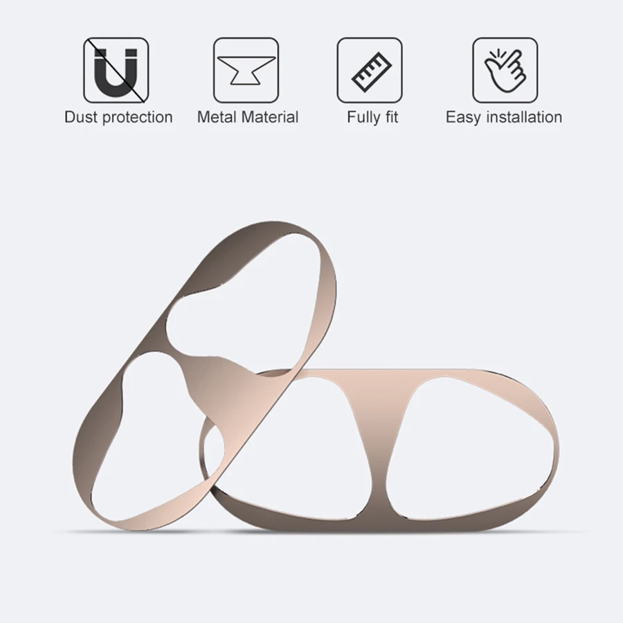 

Metal Dust Guard sticker for Apple AirPods Case Cover Dust-proof Protective Sticker Skin Protector for Air Pods Accessories