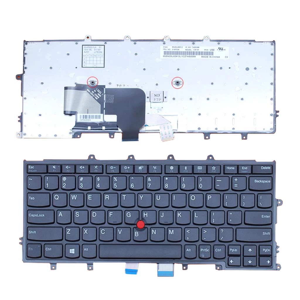 Сменная Клавиатура для ноутбука Thinkpad Lenovo X250 X260 клавиатура ПК сменная с точечной
