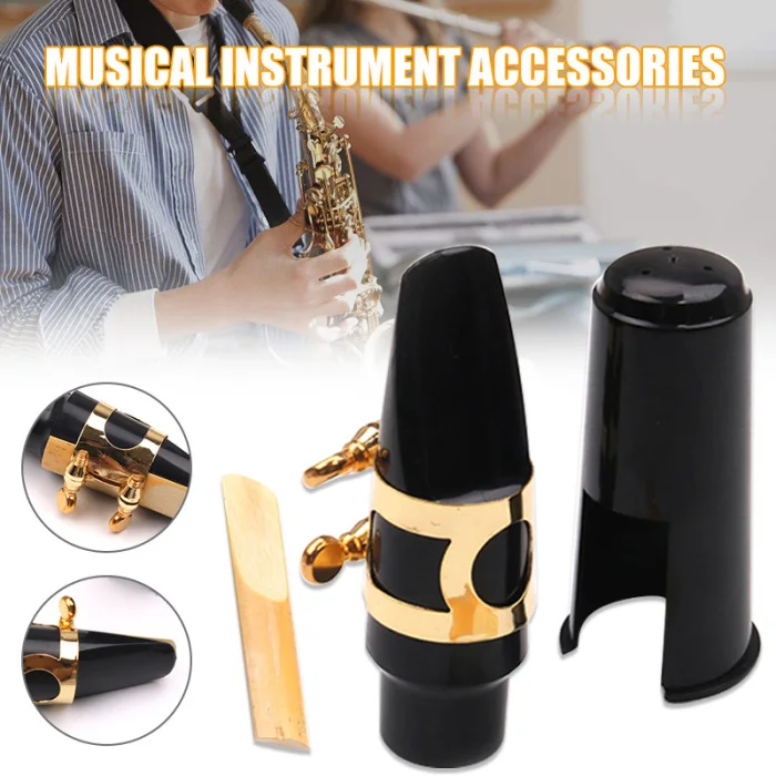 Alto saxofone bocal kit com capa metal