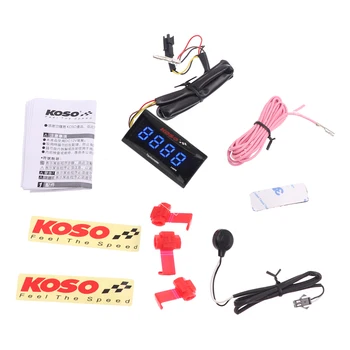 

Koso Tachometer Gauge 0~2000 rpm For Motorcycle Red & Blue LED Digital Display Moto RPM Gauge With Bracket