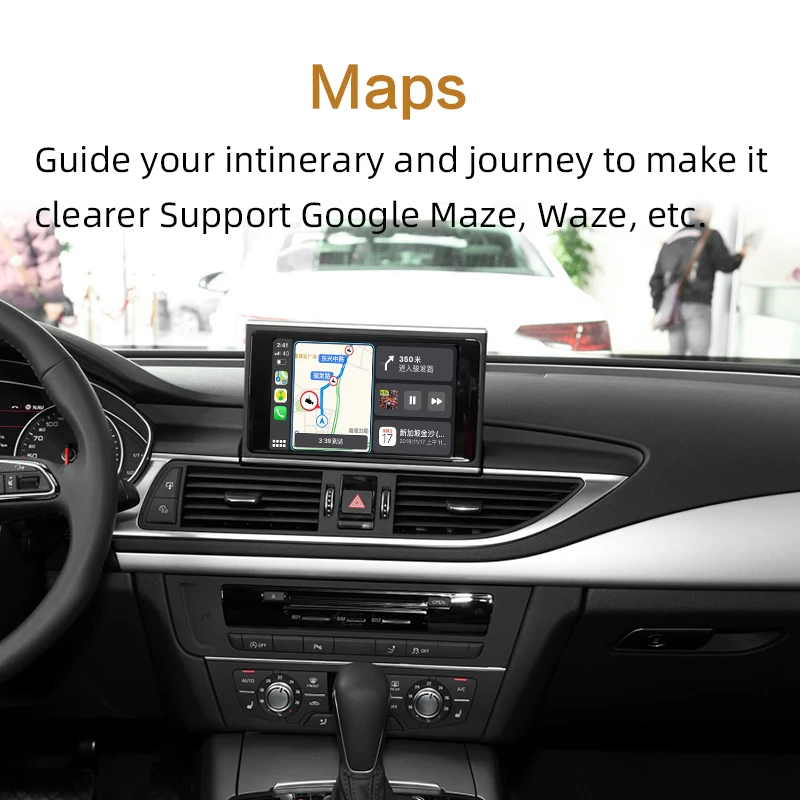 2019 автомобильный Apple CarPlay Android беспроводной декодер для Audi A8 MMI 2013 2017 Оригинальный