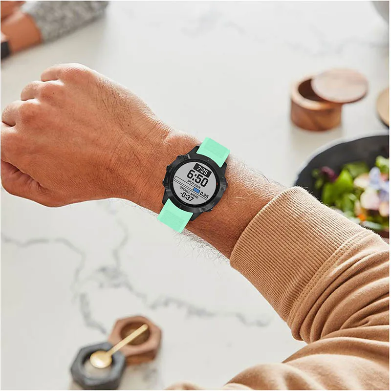 Для Garmin Fenix 6 Pro 5 Plus легкий силиконовый ремешок для часов Garmin Forerunner 935/945 22 мм быстросъемный браслет