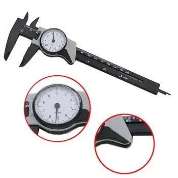 

Sturdy Band Meter Caliper Instrument Plastic Durable Gadget Slide Gauge Practical Steel Parts Black Plastic Caliper Tool Dial