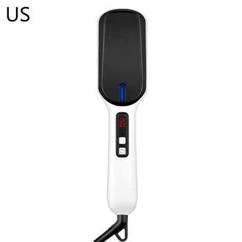

Multifunctional Electric Hair Straightener Brush Quick Beard Comb Styling Tool