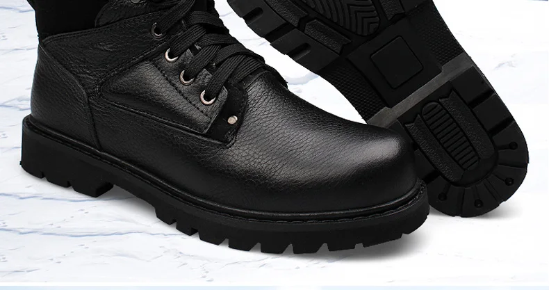 Зимние мужские ботинки Dr martins из натуральной кожи; Dr. Martens botas hombre Botines Bota Masculina; безопасная зимняя обувь; рабочие ботинки